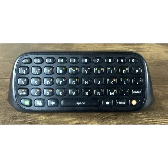 Microsoft XBOX 360 Chatpad Keyboard Black OEM Official Tested Fast Shipping