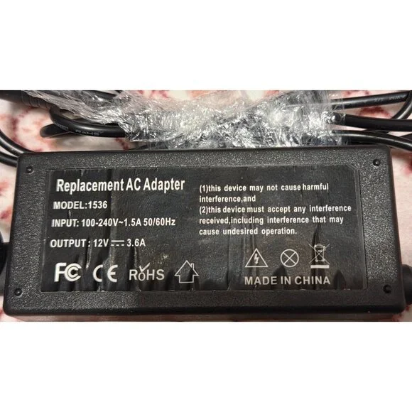 Microsoft Surface Pro Charger Aftermarket Power Supply AC Adapter Black 12V