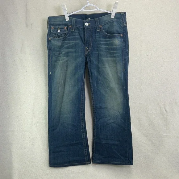 Vintage True Religion Billy Bootcut Jeans Mens 38 USA Made Flap Pocket Y2K