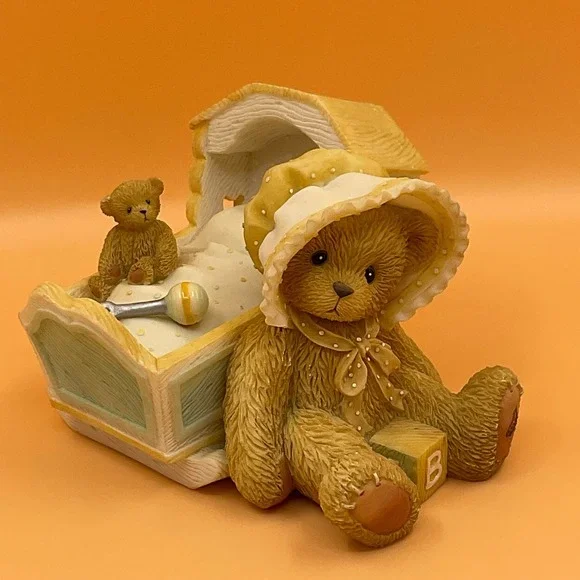 Cherished Teddies Awaiting The Arrival‎ 2000 Enesco 743801 Cradle