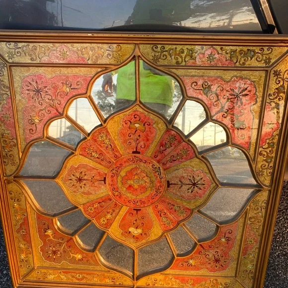 Ornate Gold and orange Wall Decor