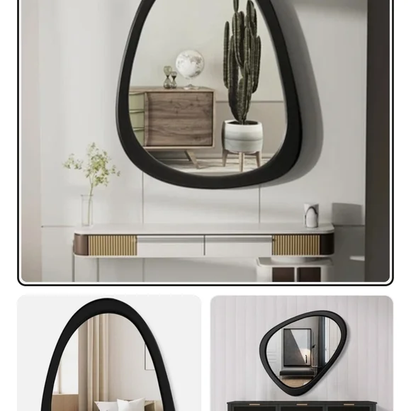 Modern Black Wall Mirror