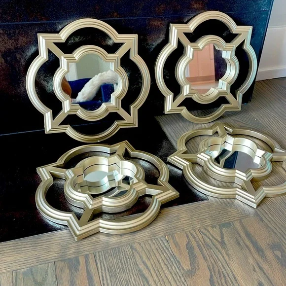 WALL MIRRORS, SET OF 4