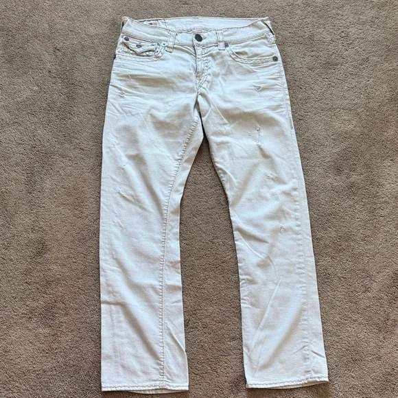Men's True Religion White Jeans