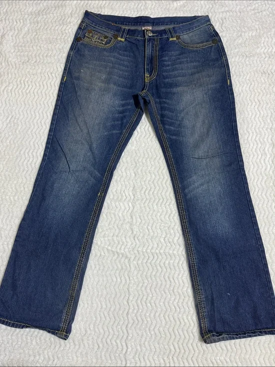 Vintage True Religion Bobby Super T Jeans Mens Size 36 Thick Stitch MADE IN USA