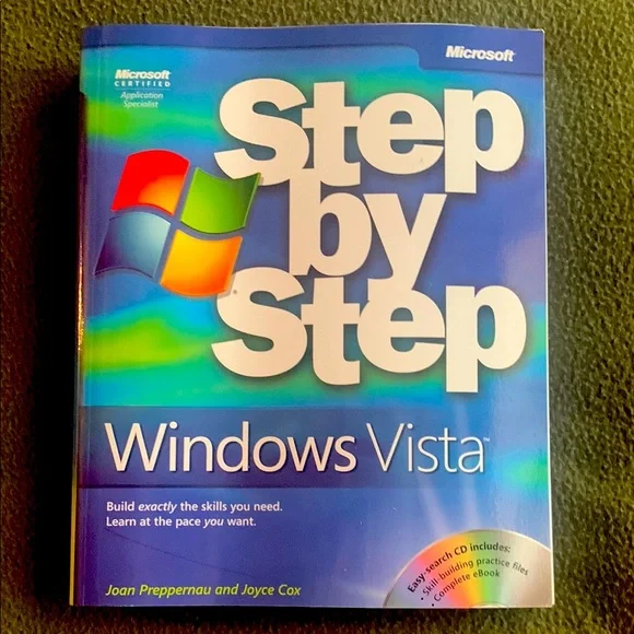 NWT Microsoft Step by Step Windows Vista book by Joan Preppernau & Joyce Cox