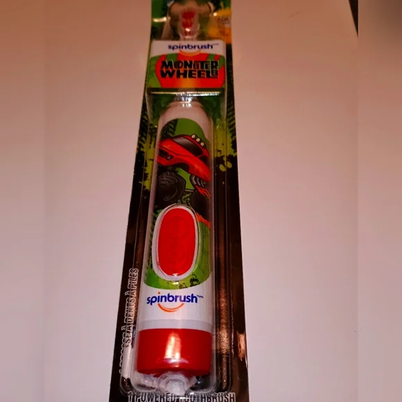 Monster Wheel Reptile Toothbrush - Red