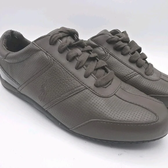 Polo Ralph Lauren Bentwinds Mens 10.5D Brown Driving Sneakers Shoes Casual
