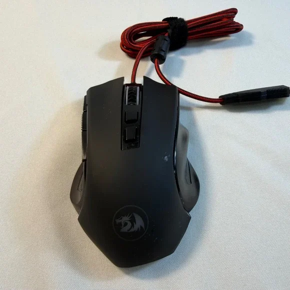 Redragon Griffin M602A-RGB Wired Optical Gaming Mouse 7200 DPI Black Red Braided