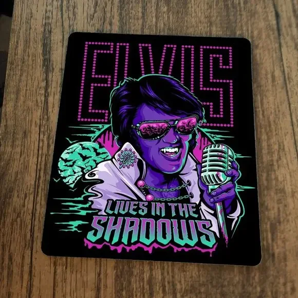 Elvis Lives in‎ the Shadows Mouse Pad Count Presley