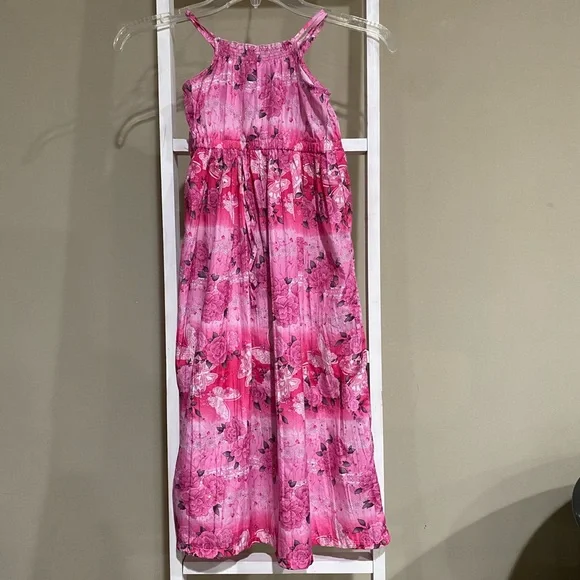 Faded Glory Pink and White Floral Dress