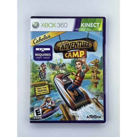 Cabela's Adventure Camp (Microsoft Xbox 360, Kinect, 2011) Complete Fast ship