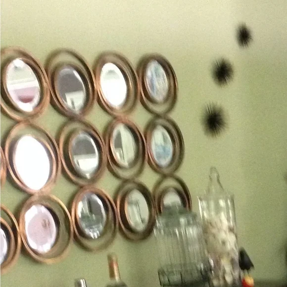 Elegant Bronze Wall Mirror Set