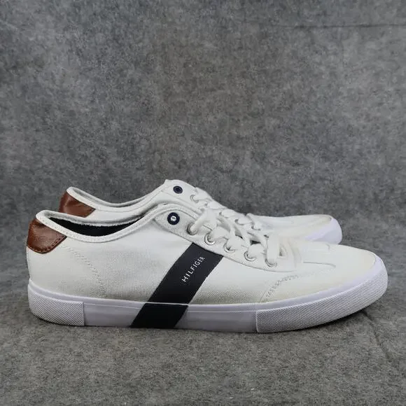 Tommy Hilfiger Shoes Mens 11 Pandora Sneaker Lifestyle Logo White Casual Lace Up