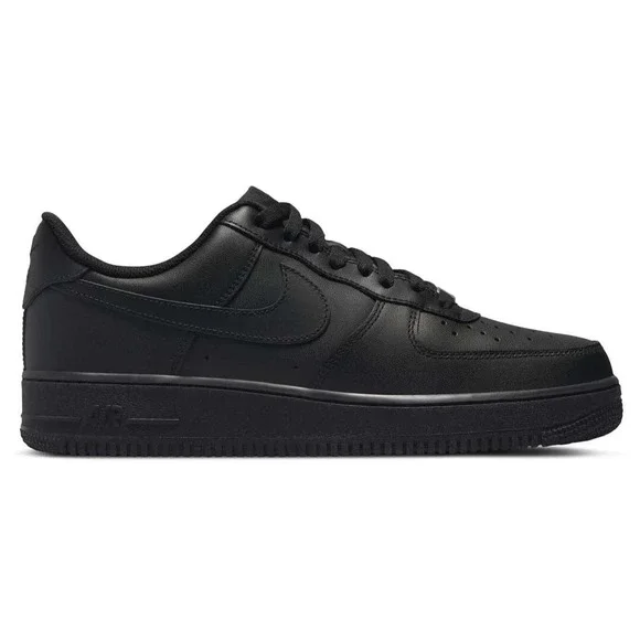 Nike Air Force 1 Low '07 Triple Black Mens Size 10 Black Sneaker CW2288-001 NEW
