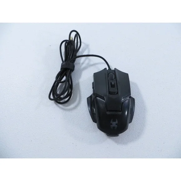 BlackWeb Gaming Mouse RGB Color Changing Programmable Buttons TESTED WORKING
