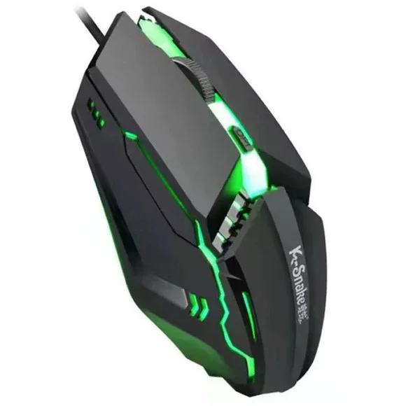 K-Snake M11 Luminous‎ Wired Gaming -7 Buttpns, Adjustable DPI, RGB Backlit, USB