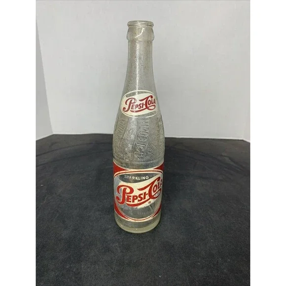 Vintage New York NY Pepsi Cola ACL Soda Bottle 10oz