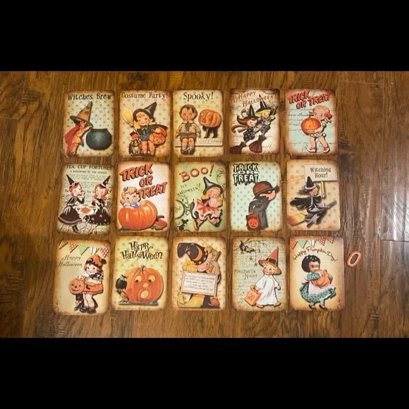 Halloween cards garland