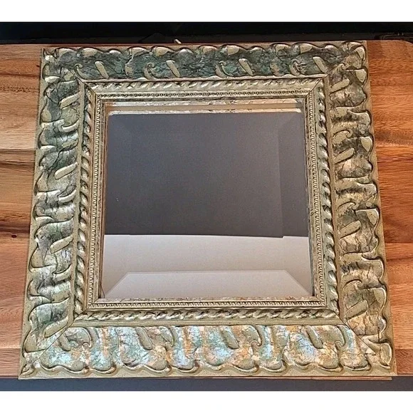 Stone Mirror By Dayton Hudson Corp Vtg 1999 12x12x1.5