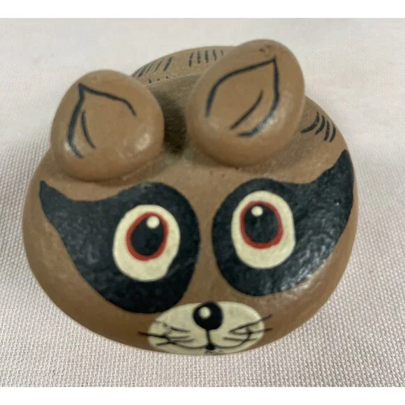 Racoon figurine Made Of Stone around 2.5