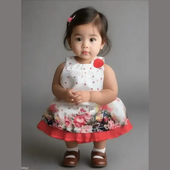 FLORAL dress. Blueberi Boulevard. Red. 4T. NWT