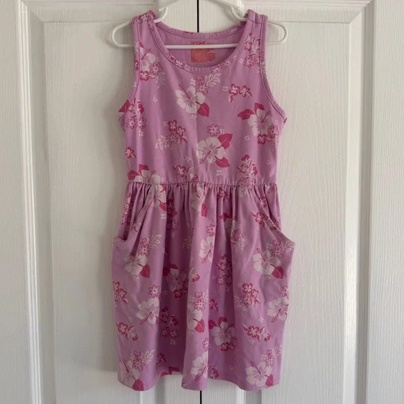 Cat & Jack Purple Hibiscus Dress