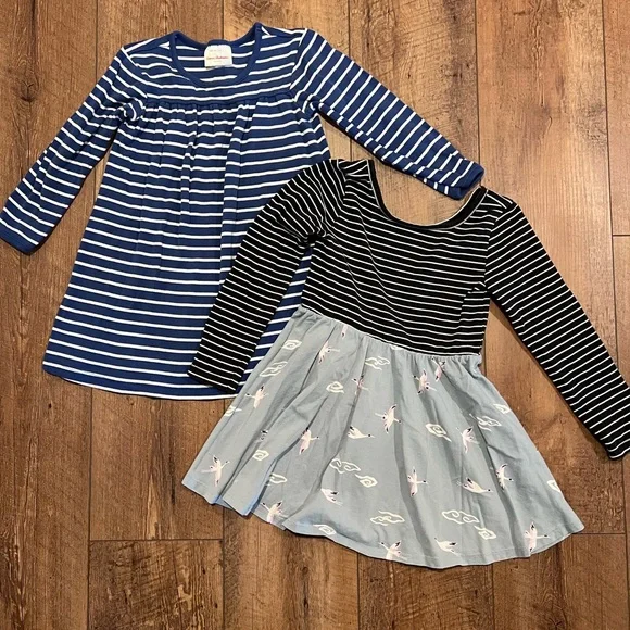 Hanna Anderson and Tea Collection Toddler Girl Dress Bundle, size 4