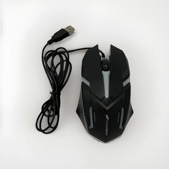 Stgaubron Gaming Mouse Black Backlit USB Wired