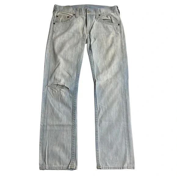 Vintage Men’s True Religion Bobby Lightwash Distressed Jeans