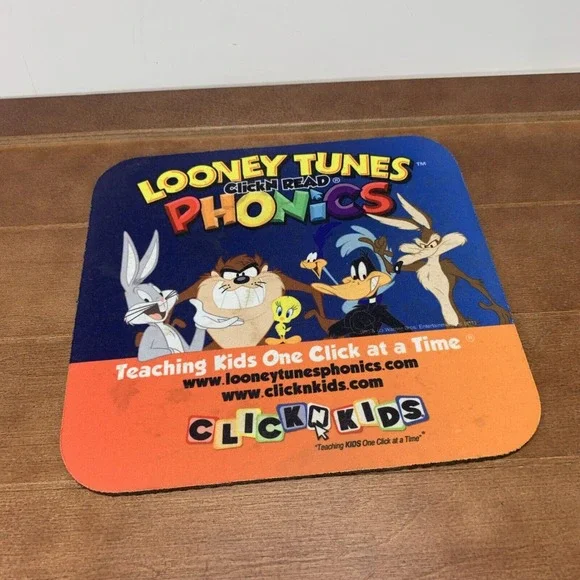 Looney Tunes Bugs Bunny Daffy Duck Tweety Click N Read Phonics Desktop Mouse Pad