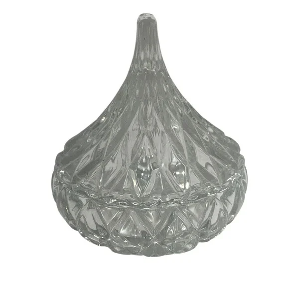 1998 Jonal?‎ Crystal Hershey's Kisses Lidded Trinket Box Candy Dish 3