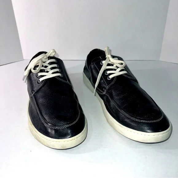 Flag Ltd Black Napa Leather Loafers Men’s Size 13