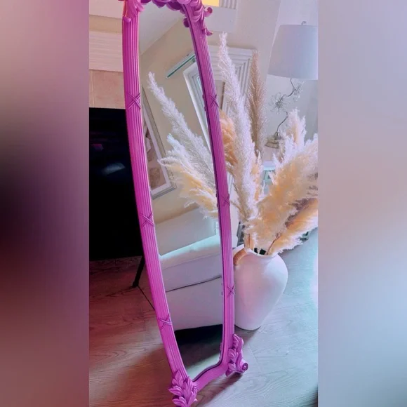 Elegant Pink Wall Mirror