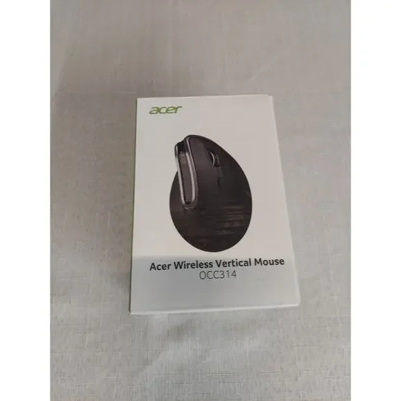 Acer Wireless Vertical Mouse OCC314 Ergonomic USB PC Laptop Black
