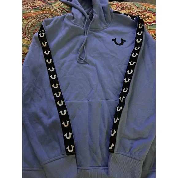 True Religion Hoodie Sweatshirt Navy Blue‎ - Size Large- New