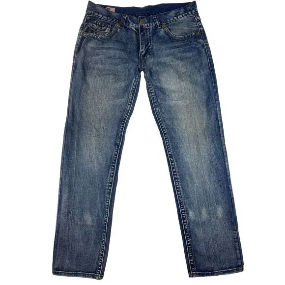 True Religion‎ Jeans Men's Low Rise Medium Wash Size 38 (38x35 Measured)