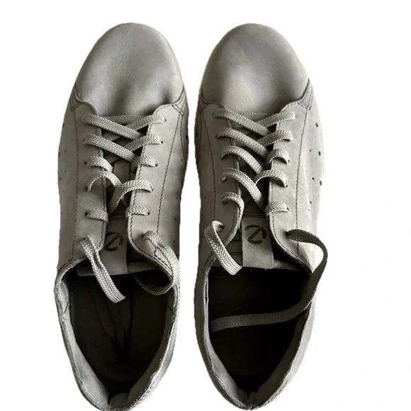 Ecco Mens Soft 7 Cloud Sneakers Shoes Nubuck Leather Sz 11-11.5/45EU Golf Office