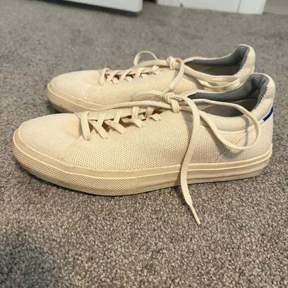 Rothy’s The RS02 Sneaker Men's Size 9.5 Women’s 11 Lightweight Bone Shoes