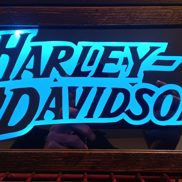 CHarley-Davidson LED Wall Mirror