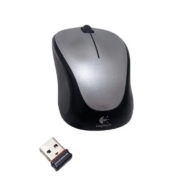 Logitech Wireless Mouse M315 M317 M325‎ Silver Gray Mini Very Good