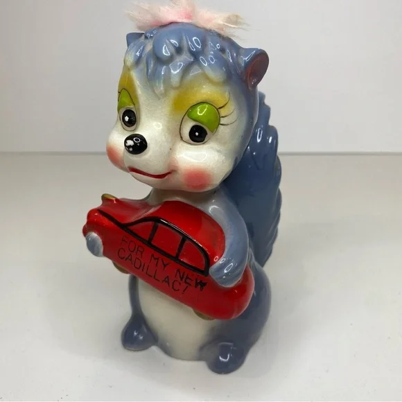 Vintage Squirrel Piggy Coin Bank 
