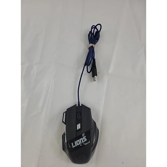 Optical USB Wired Gaming 7 Buttons 7200 DPI Professional Gaming Detroit Lions