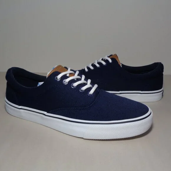 Izod Size 11 M / RANGLEY / Navy / Canvas / Casual Deck Sneakers New Men's Shoes