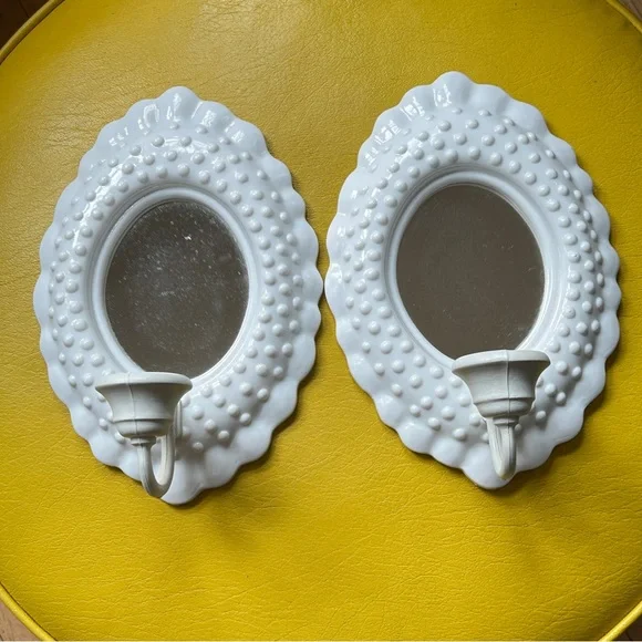Burwood 80s hobnail candleholders Sconce Mirrors