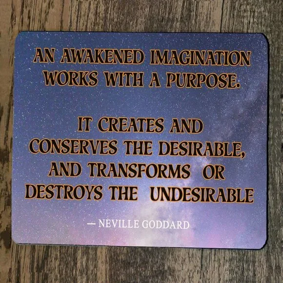 Mouse Pad An Awakened Imagination Quote Neville‎ Goddard