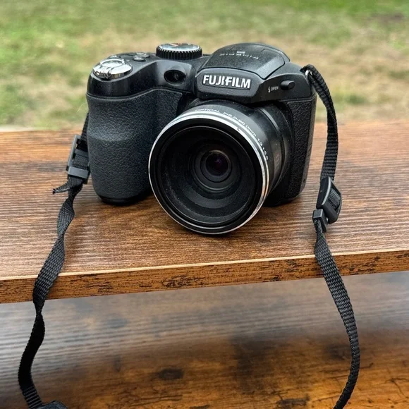 Fujifilm Black Digital Camera with Strap