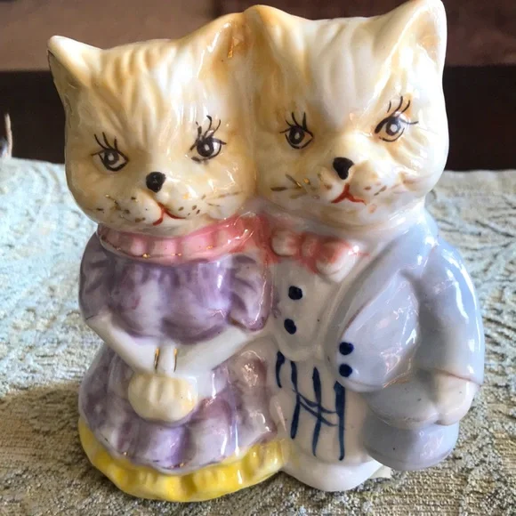 18 Daniel Brand Dressed Up Cat Couple Fancy Cats Humanized Figurine