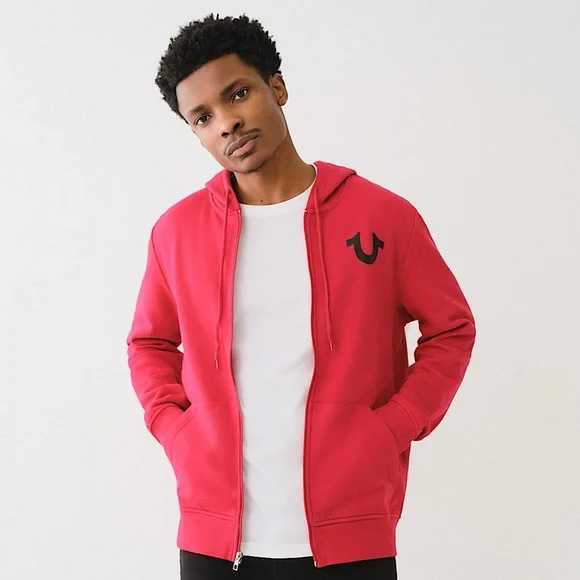 TRUE RELIGION Men’s Red Hoodie 🧲 NWT!