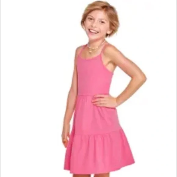 Children’s Place spaghetti strap sundress. Pink. XL (14). NWOT